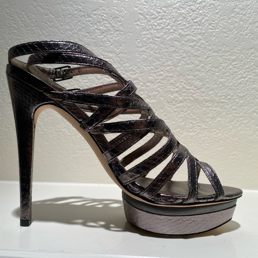 Pelle Moda Angela Pewter heels